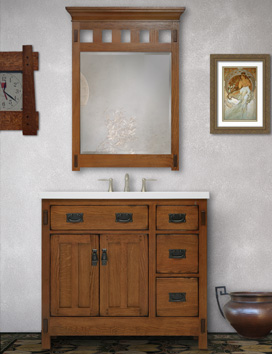 Bath Collections Sagehill Designs, American Craftsman Vanity Cabinet